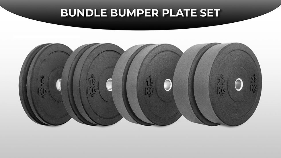 150kg bumper plate set