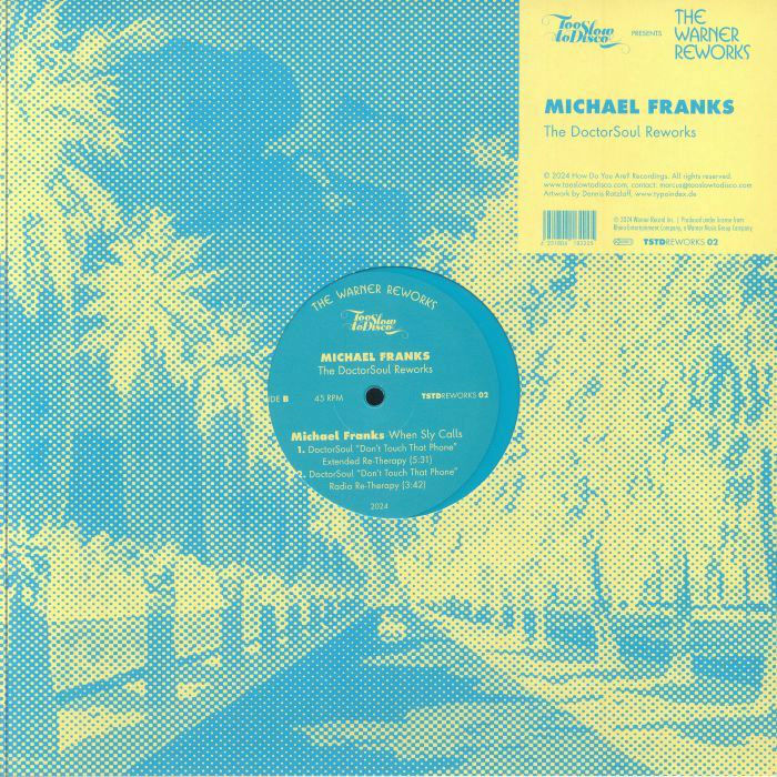 Thumbnail: Michael Franks The DoctorSoul Reworks  limited turquoise vinyl 12" in die-cut
