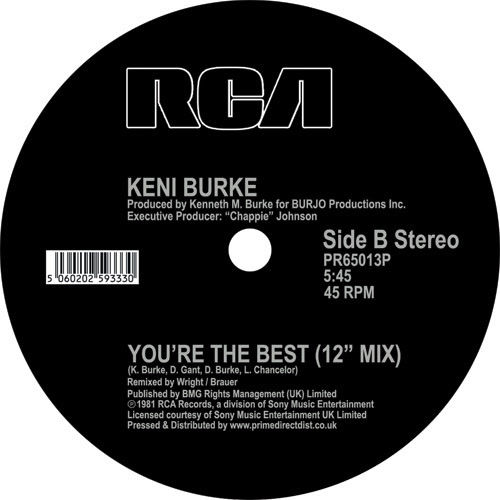 Thumbnail: Keni Burke Risin' to the Top / You're the Best (12 Inch Mix)