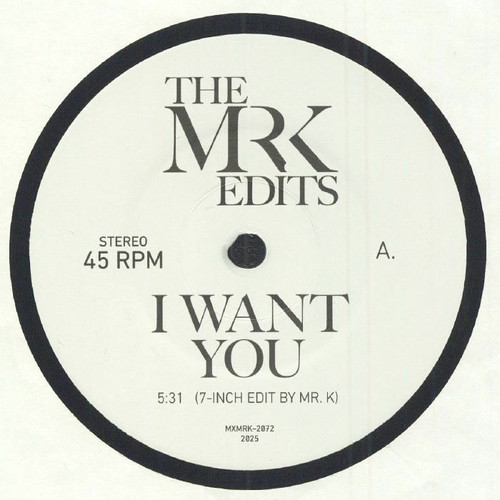 洋楽 Marvin Gaye I Want You Danny Krivit edit MARVIN GAYE / I Want You (Edit by Mr. K) EDIT 03 (12inch