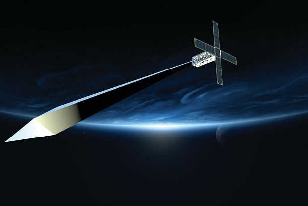Trevor Paglen’s design for his Orbital Reflector sculpture. Courtesy Nevada Museum of Art. Artworks Advisory