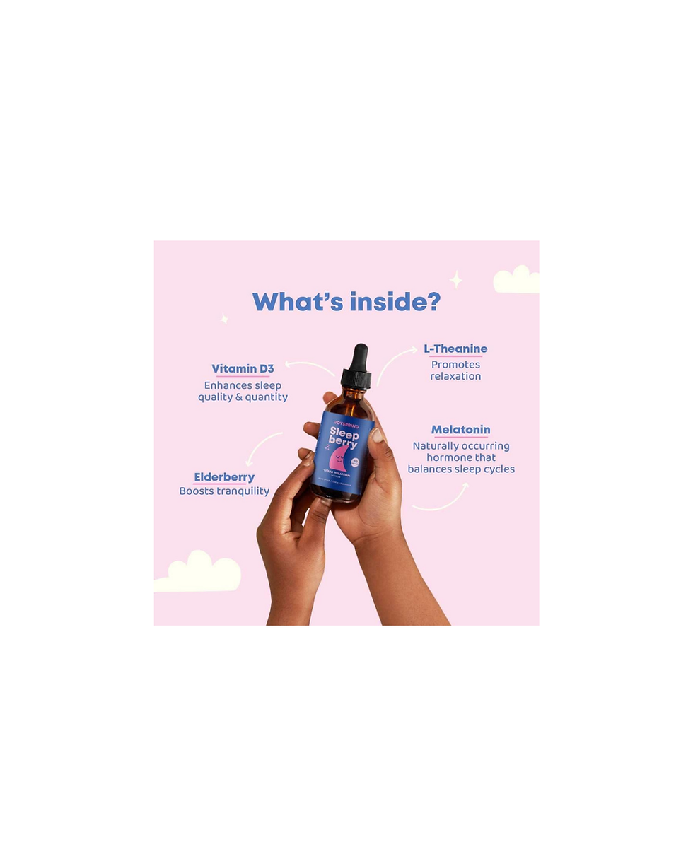 Miniatura: SleepBerry Melatonina Líquida para niños, ayuda natural para dormir con saúco