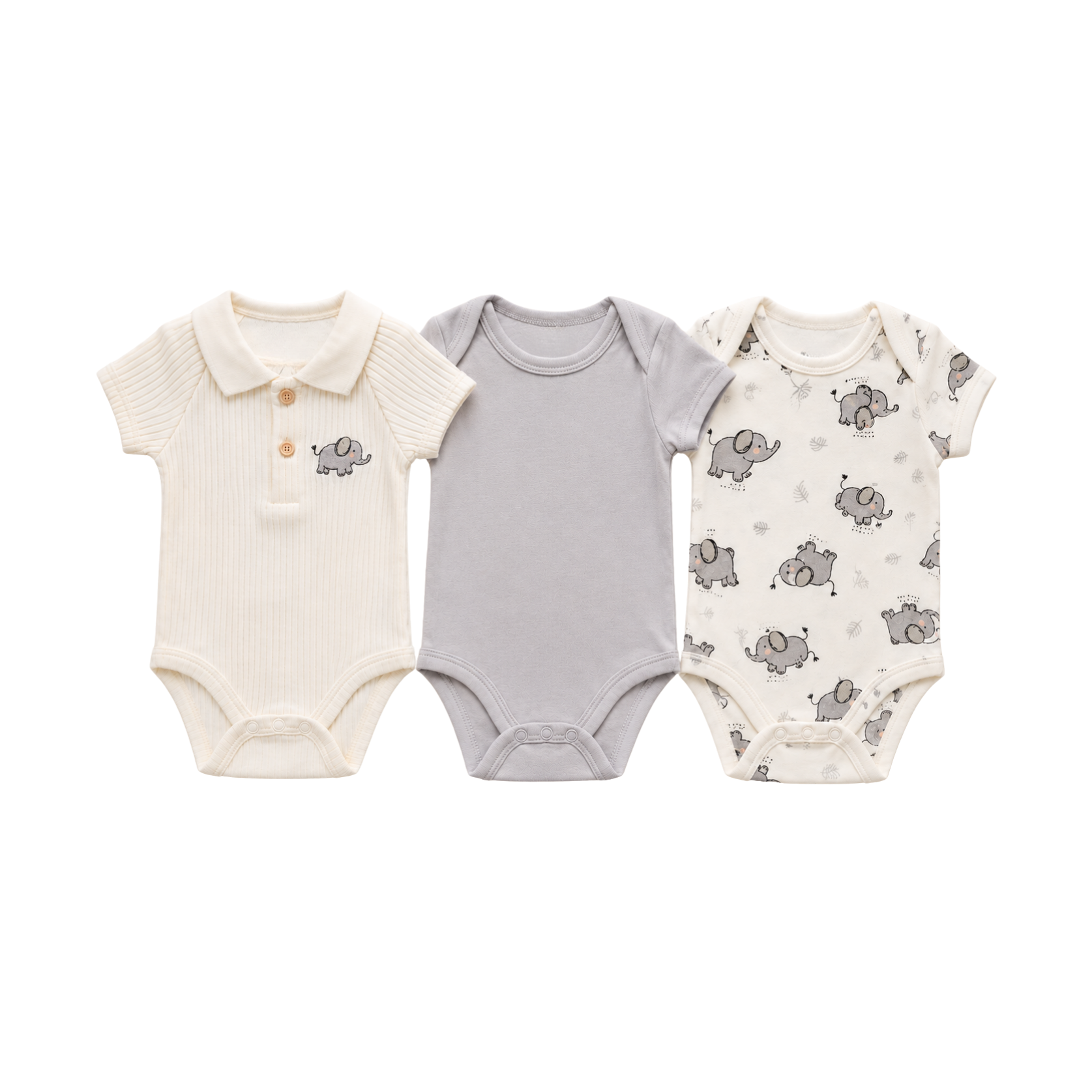 Set de 3 Mamelucos Para Niño - Tinytots