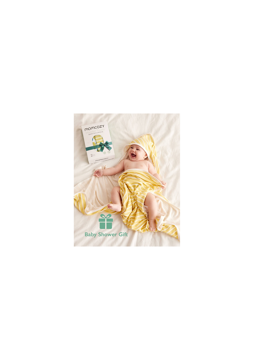 Miniatura: Momcozy Baby Hooded Towel - 2 Pack