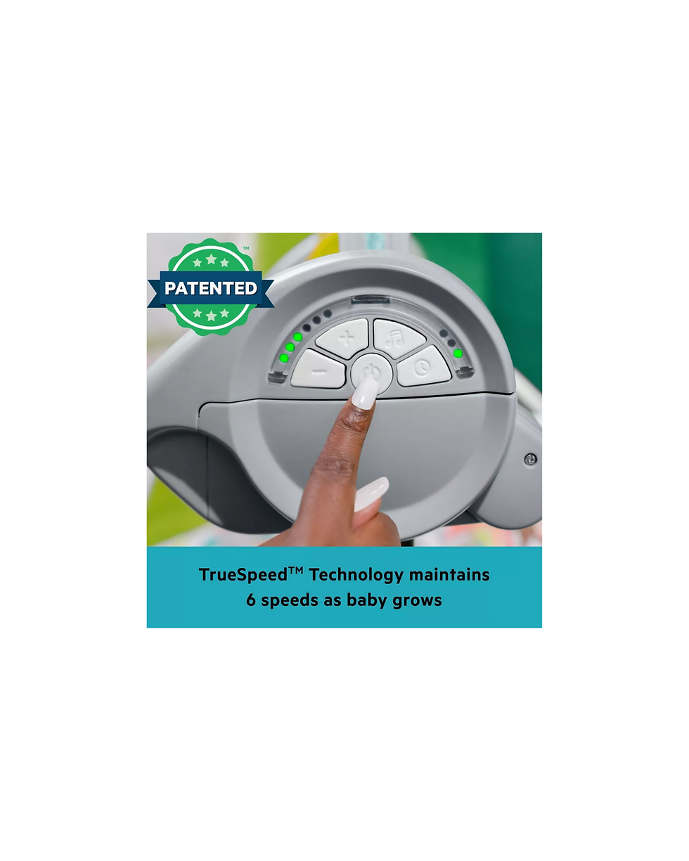 Miniatura: Bright Starts Playful Paradise Portable Compact Baby Swing - Unisex