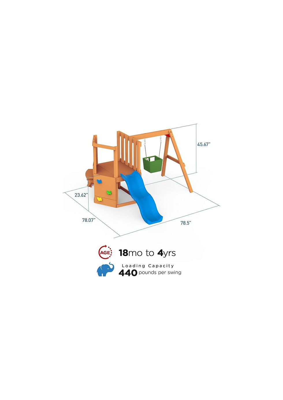 Miniatura: Juego de columpios Dolphin Playground