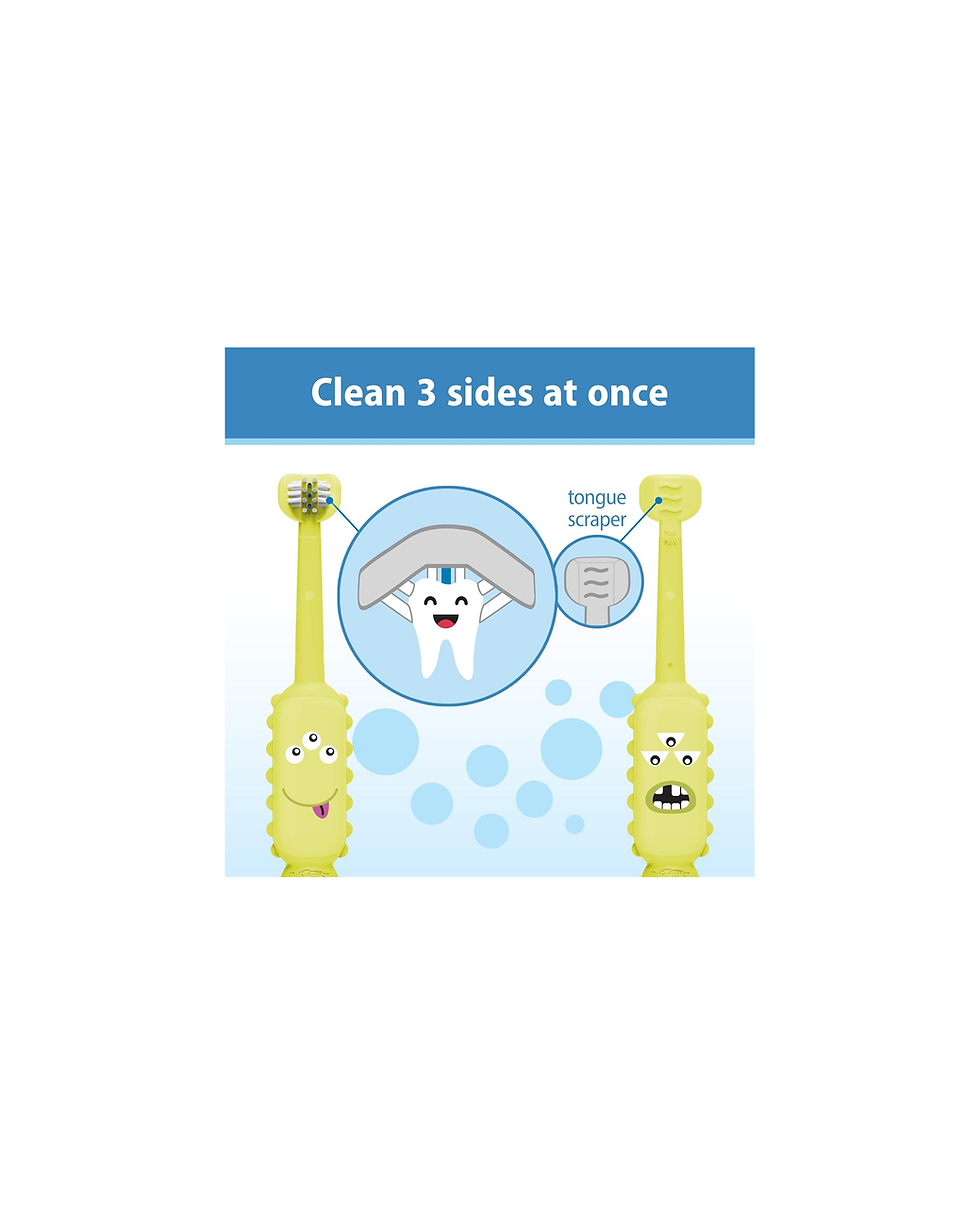 Miniatura: Dr. Brown's ToothScrubber Toothbrush, Three-Sided Toddler Training Toothbrush