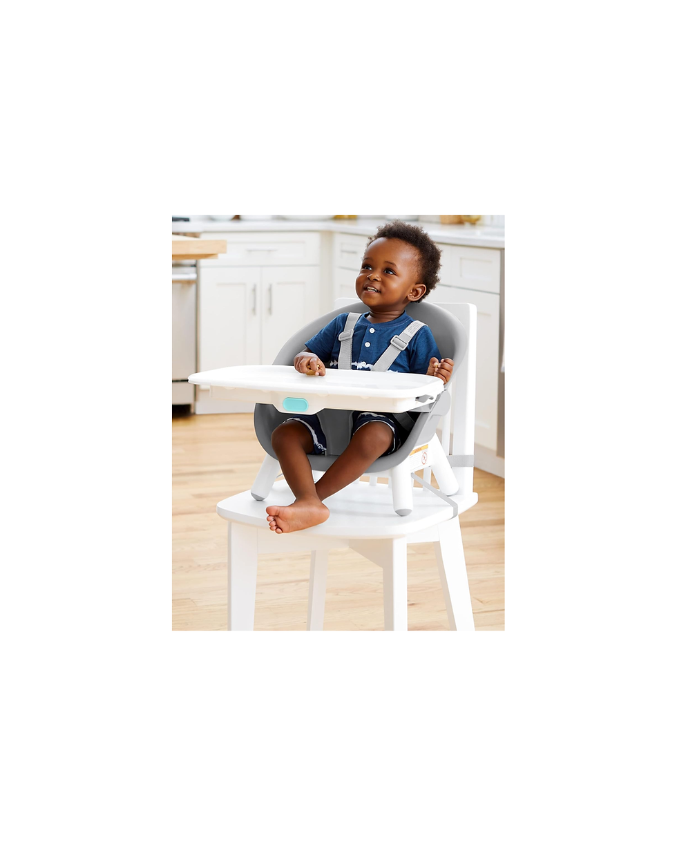 Miniatura: Skip Hop Baby High Chair 4 in 1 Convertible High Chair, EON, Grey/White