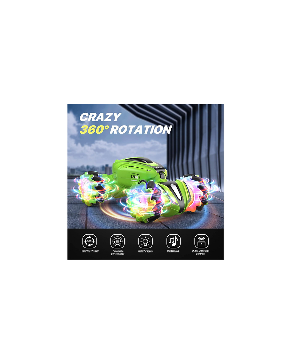 Miniatura: RC Stunt Cars Remote Control Car Double-Sided Driving 360° Flips Rotating Car