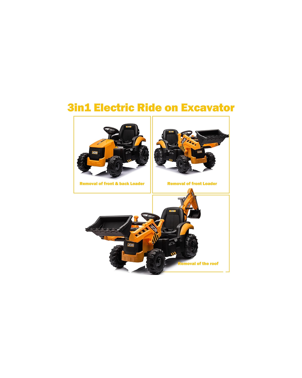 Miniatura: Ride On JCB 3CX Licensed 24V Excavator Ride On Toys for Kids