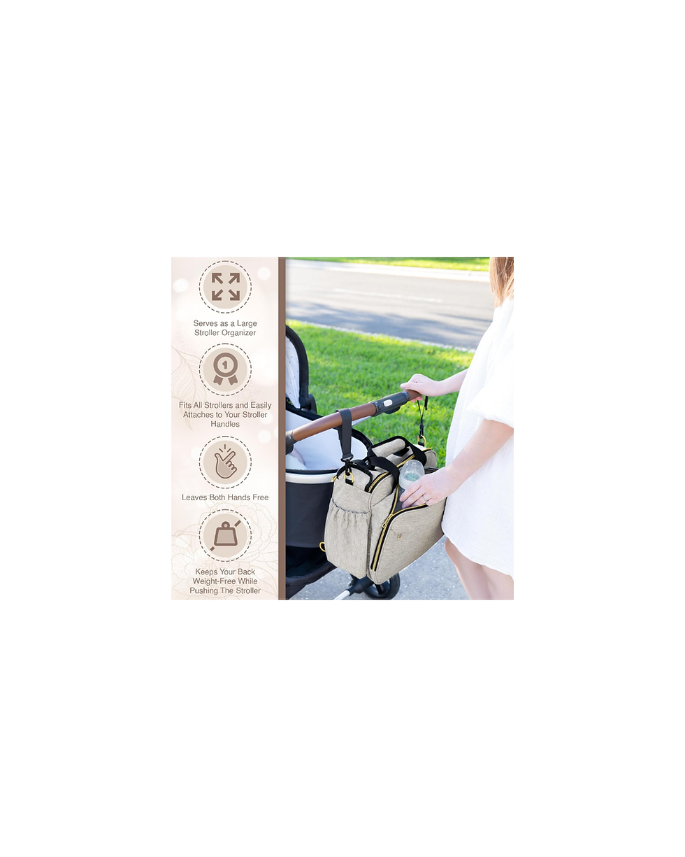 Miniatura: 4 in 1 Convertible Diaper Bag Tote for Baby Boys and Girls - Converts into Diape