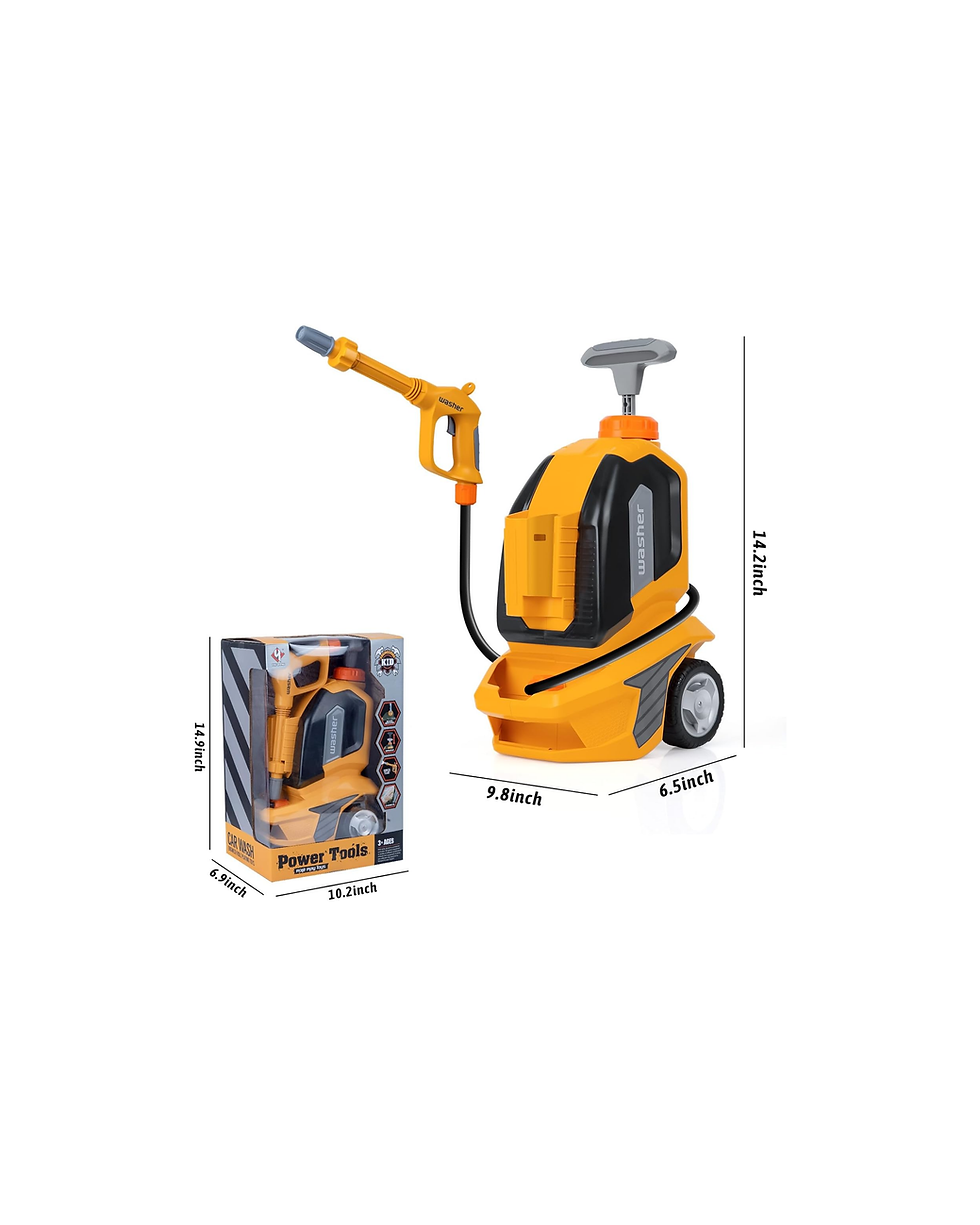 Miniatura: Kids Car Washer Toys with Scraper Sponge Towel