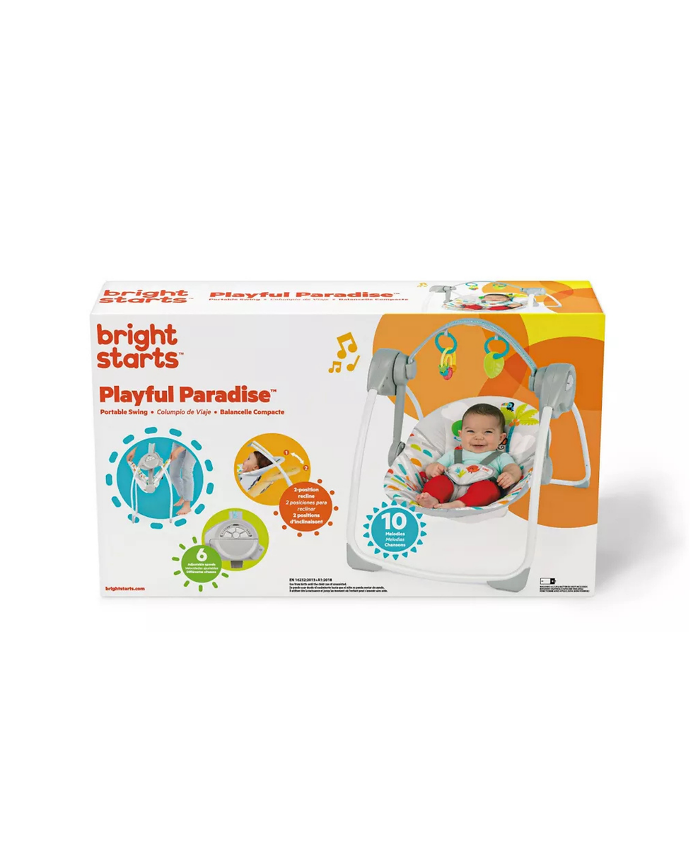 Miniatura: Bright Starts Playful Paradise Portable Compact Baby Swing - Unisex