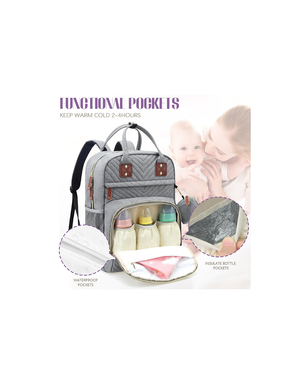 Miniatura: Tuwubi Diaper Bag Backpack, Baby Essentials Travel Tote Bag