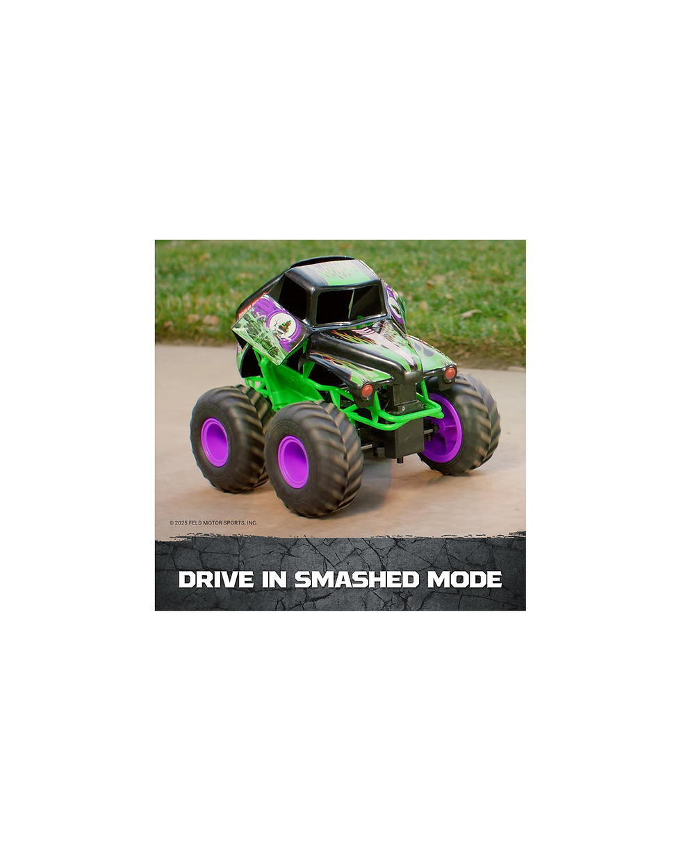 Miniatura: Monster Jam, Official Smash & Bash Grave Digger Remote Control Indoor & Outdoor