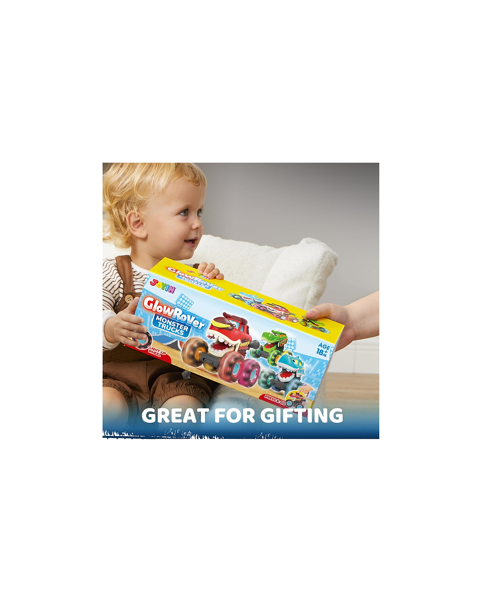 Miniatura: JOYIN 3 Pack Monster Truck Toy - Motion Activated Light Up Cars for Toddlers