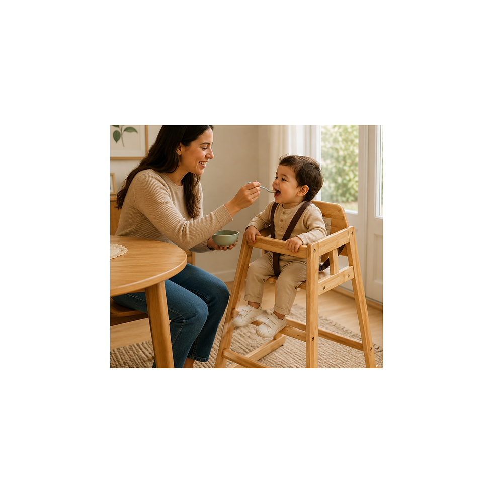 Miniatura: Winco Silla Alta de Madera Sin Ensamblar, Natural, Bronceado, Mediana