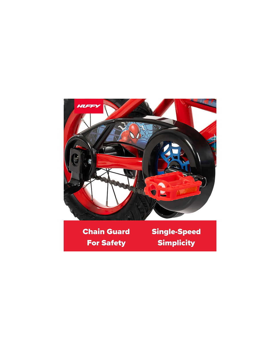Miniatura: Huffy 12" Marvel Spider-Man Kids' Bike, Fits Riders 3'1" - 3'5", Red, Child
