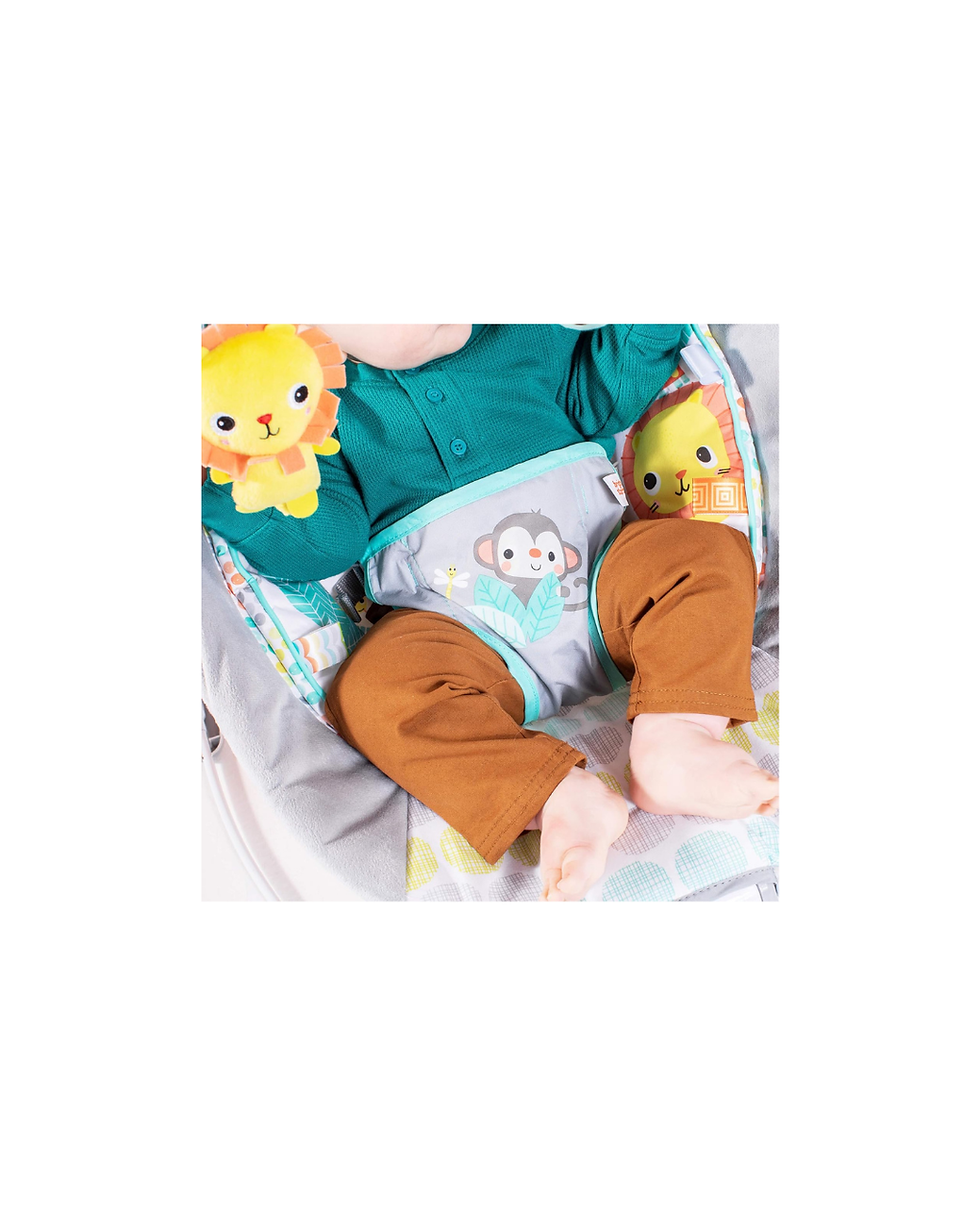 Miniatura: Bright Starts Comfy Baby Bouncer Soothing Vibrations Infant Seat - Taggies