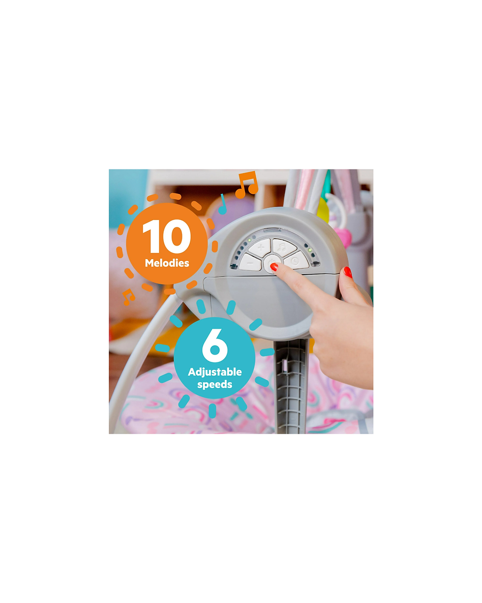 Miniatura: Bright Starts Columpio Compacto Portátil para Bebés con Juguetes