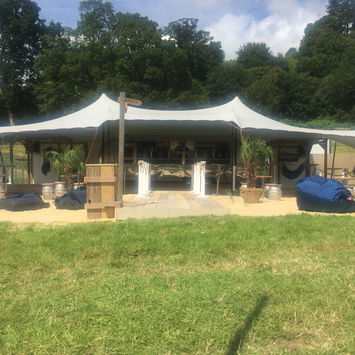 Somersault Sharps Brewery festival bar build North Devon