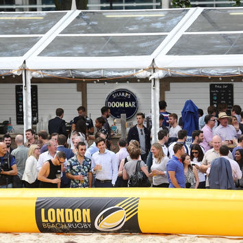 Sand pitch festival bar Finsbury Square Sharps Brewery