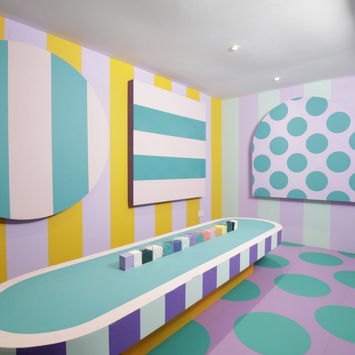 LEGO House of Dots ball pit bathroom Camille Walala