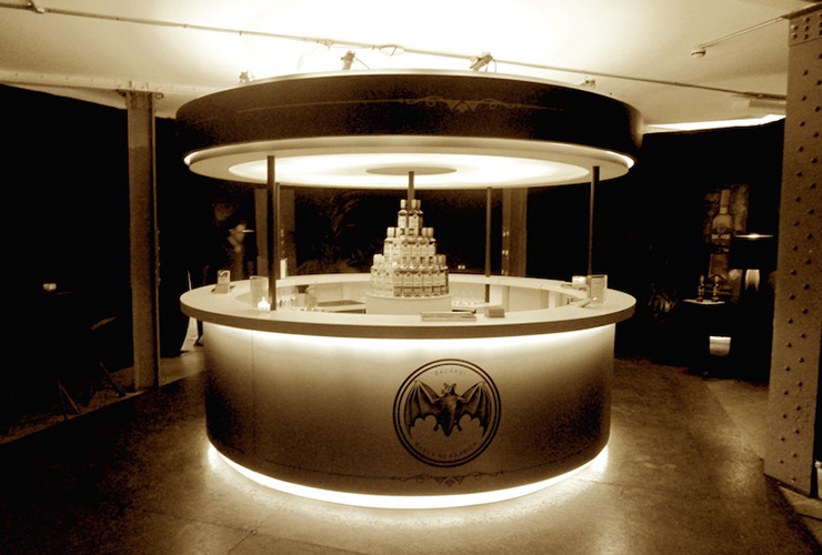 Bacardi touring bespoke bar scenic build — event production company London