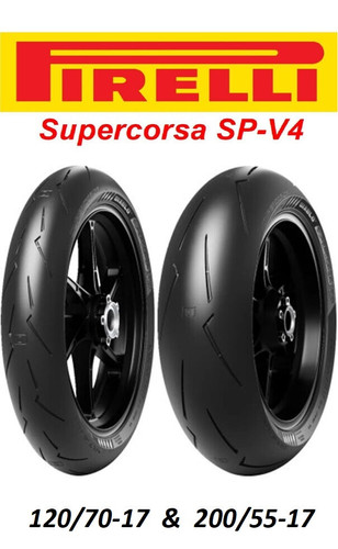 シリアス　SP PIRELLI DIABLO SUPERCORSA SP-V4 TIRE SET 120/70R17 + 200/55R17