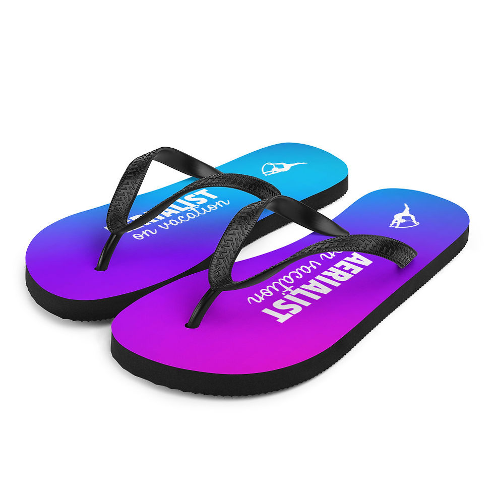 Aerialist on vacation Flip-Flops (Adult)
