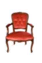 Fauteuil Cabriolet rouge