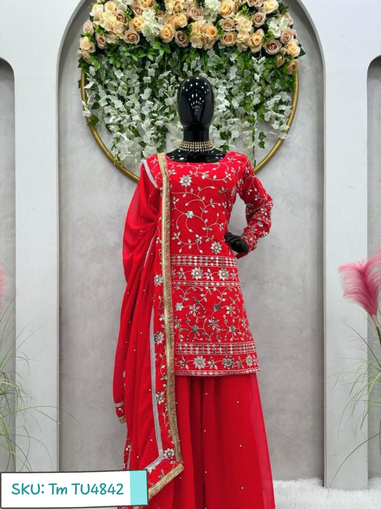 Grace and Glamour: Discover Trendy Kurta Sharara Dupatta