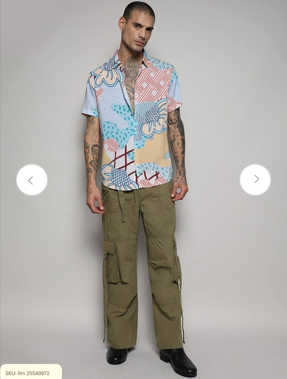 Thumbnail: Classic Abstract Printed Casual Shirt