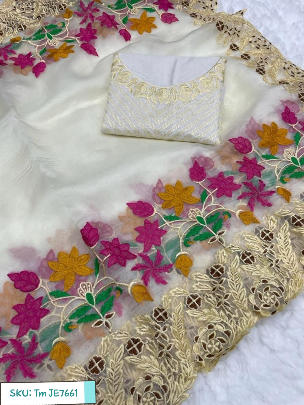 Thumbnail: Opulent Elegance: Heavy Organza Silk Sarees Collection