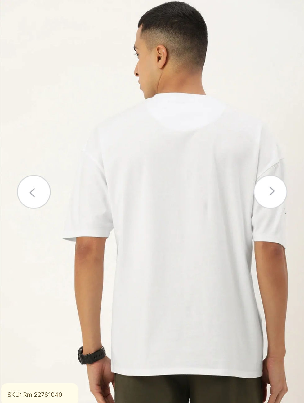 Thumbnail: Men Printed Drop-Shoulder Sleeves Loose T-shirt