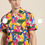 Thumbnail: Men Yellow Printed Pure Cotton Relaxed Casual Shirt