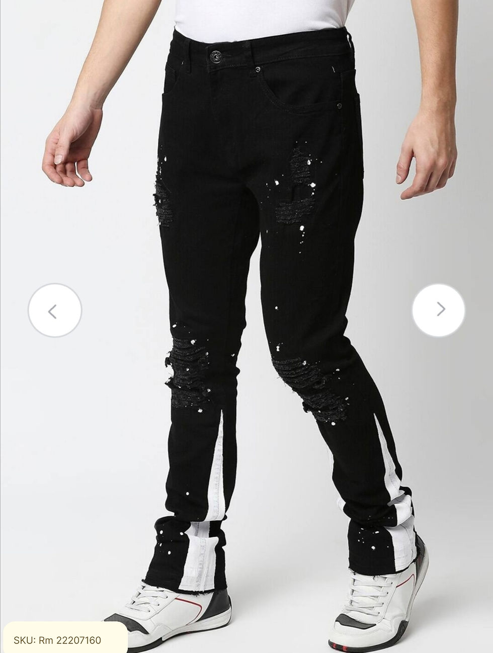 Thumbnail: Men Highly Distressed Stretchable Jeans