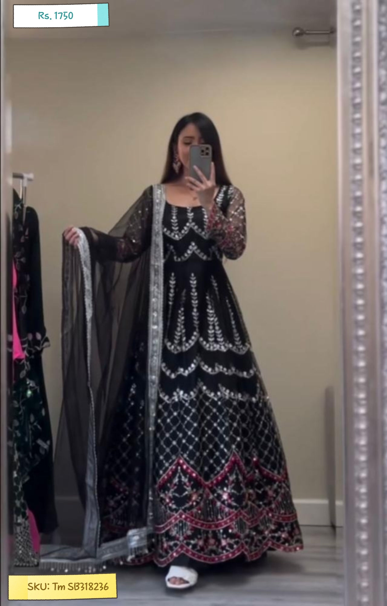 Designer Fancy Style Gown Pent With Dupatta Set