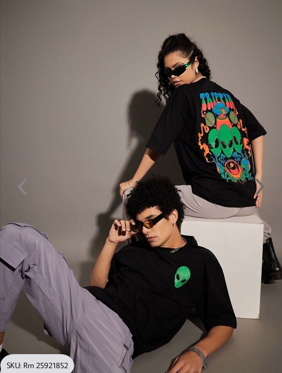 Thumbnail: Unisex Graphic Printed Oversized Pure Cotton T-shirt