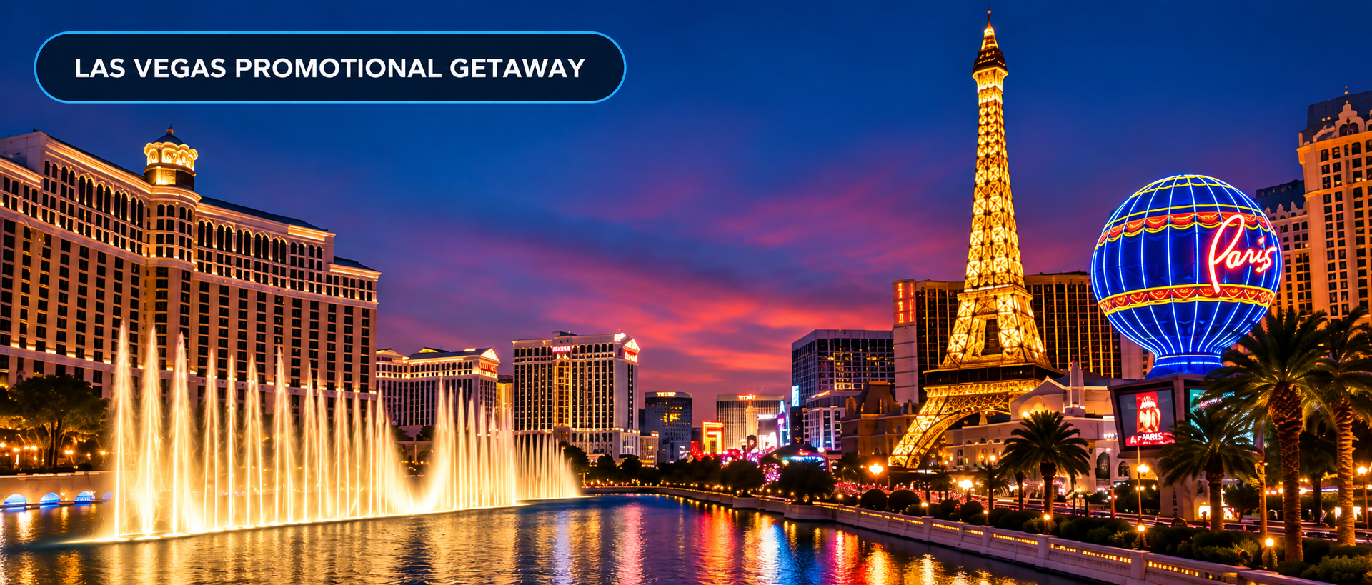 Las Vegas 4 Days 3 Nights promotional vacation package