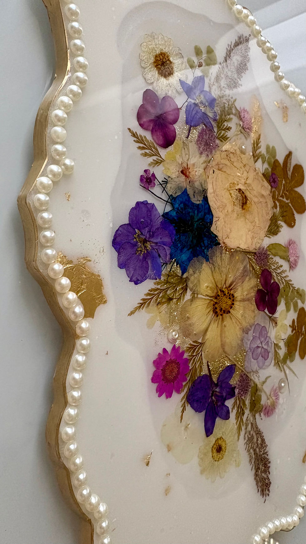 Thumbnail: Floral Pearl Tray- G201129