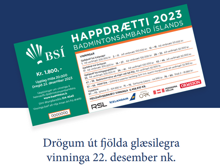 MINNUM Á HAPPADRÆTTI BSÍ 2023