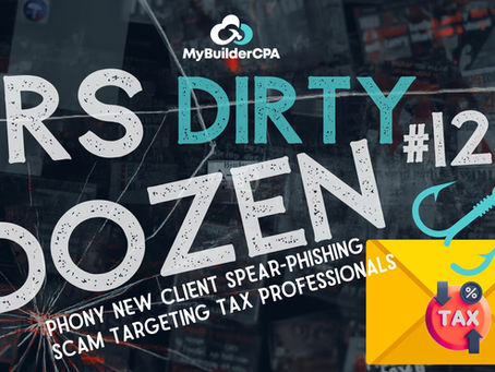 Illustration of a suspicious email labeled as a “new client inquiry” with a warning symbol, representing IRS alerts about phishing scams targeting tax professionals and financial data security risks.