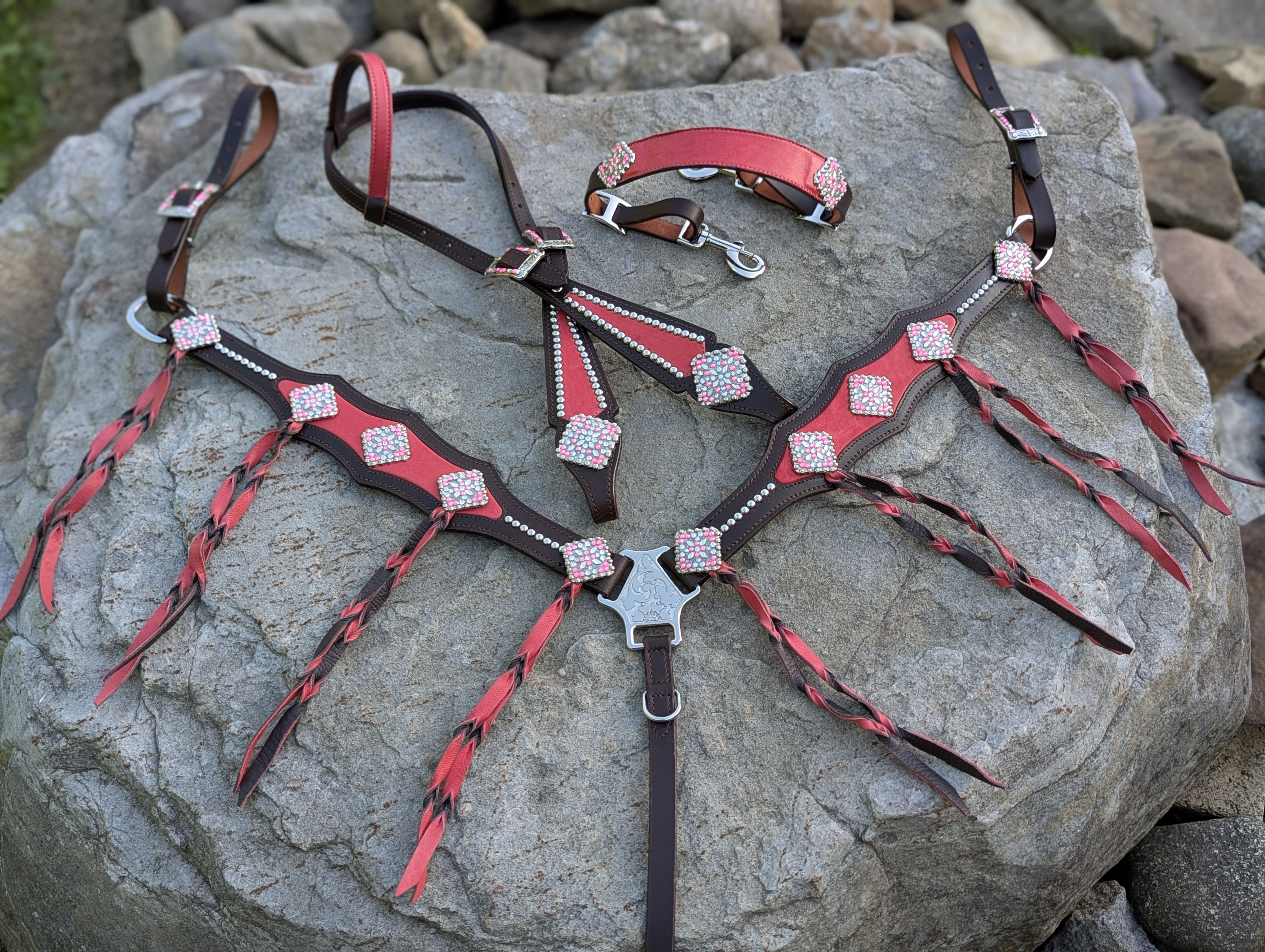 Pink Diamond Tack Set