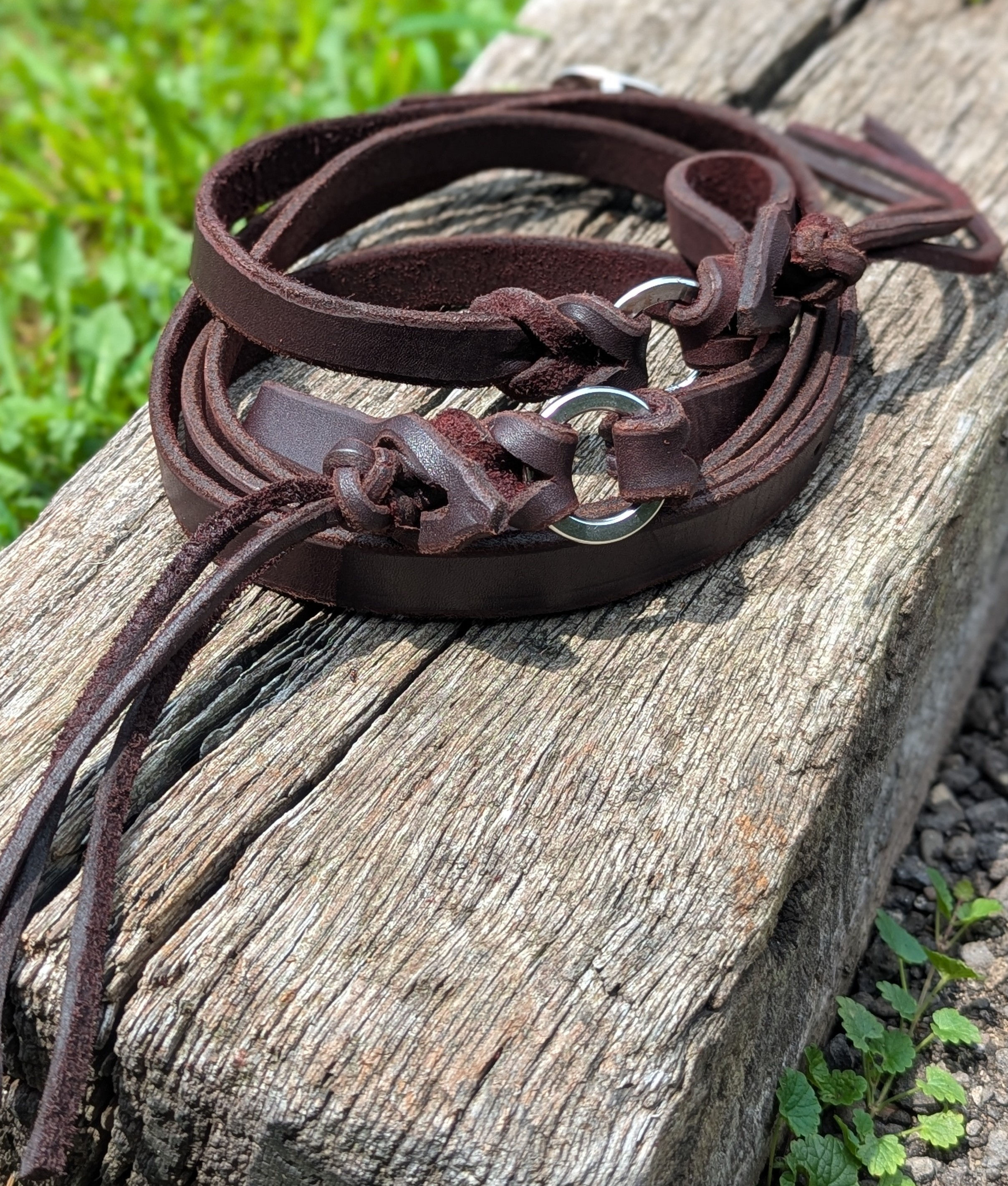 Braided Ring Roper Reins