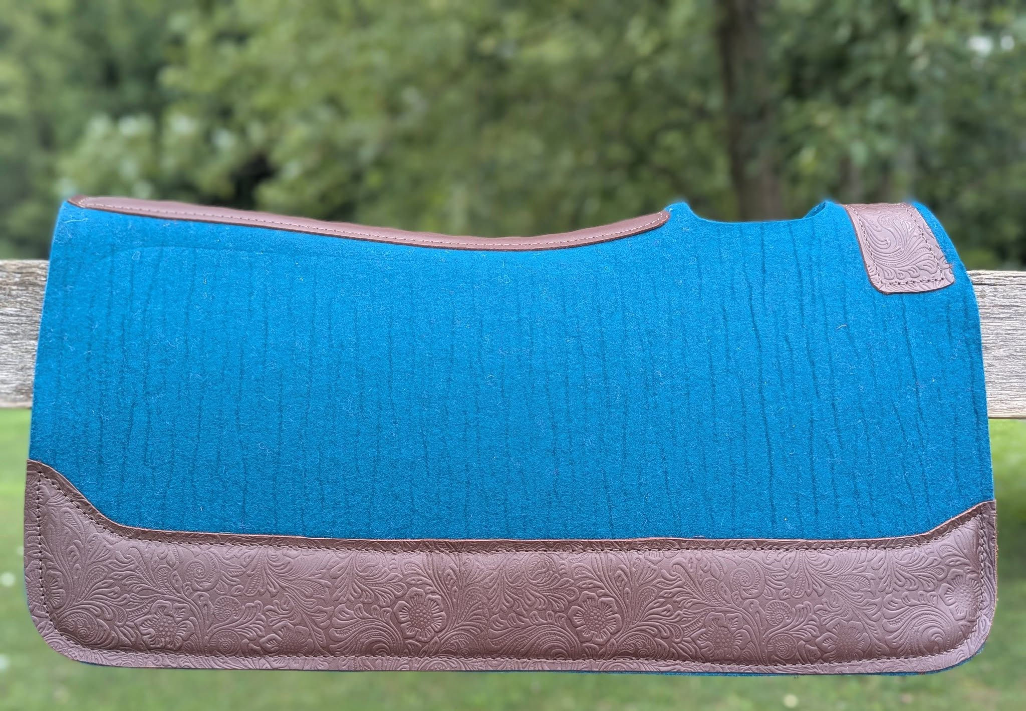 Peacock Wool Saddle Pad