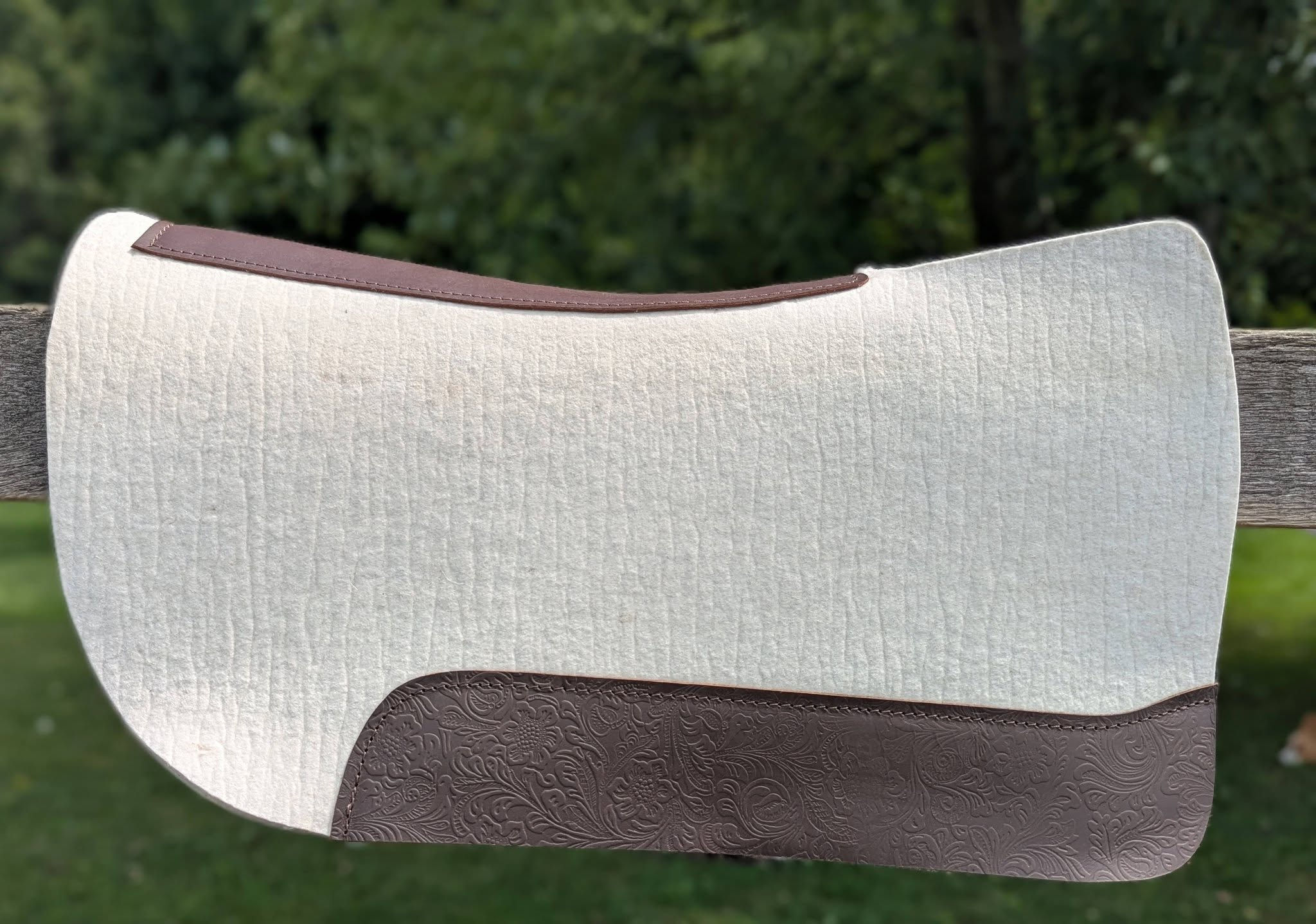 Wool Saddle Pad with Cut Out Wither