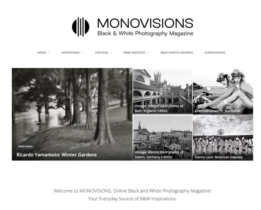 Feature on Monovisions online magazine