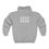 Thumbnail: Gray hoodie with the number 1111 on the back. Mystical Unisex Sweatshirt Team 1111