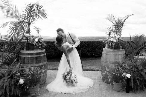 finger lakes wedding venue bride and groom portrait heron hill winery
